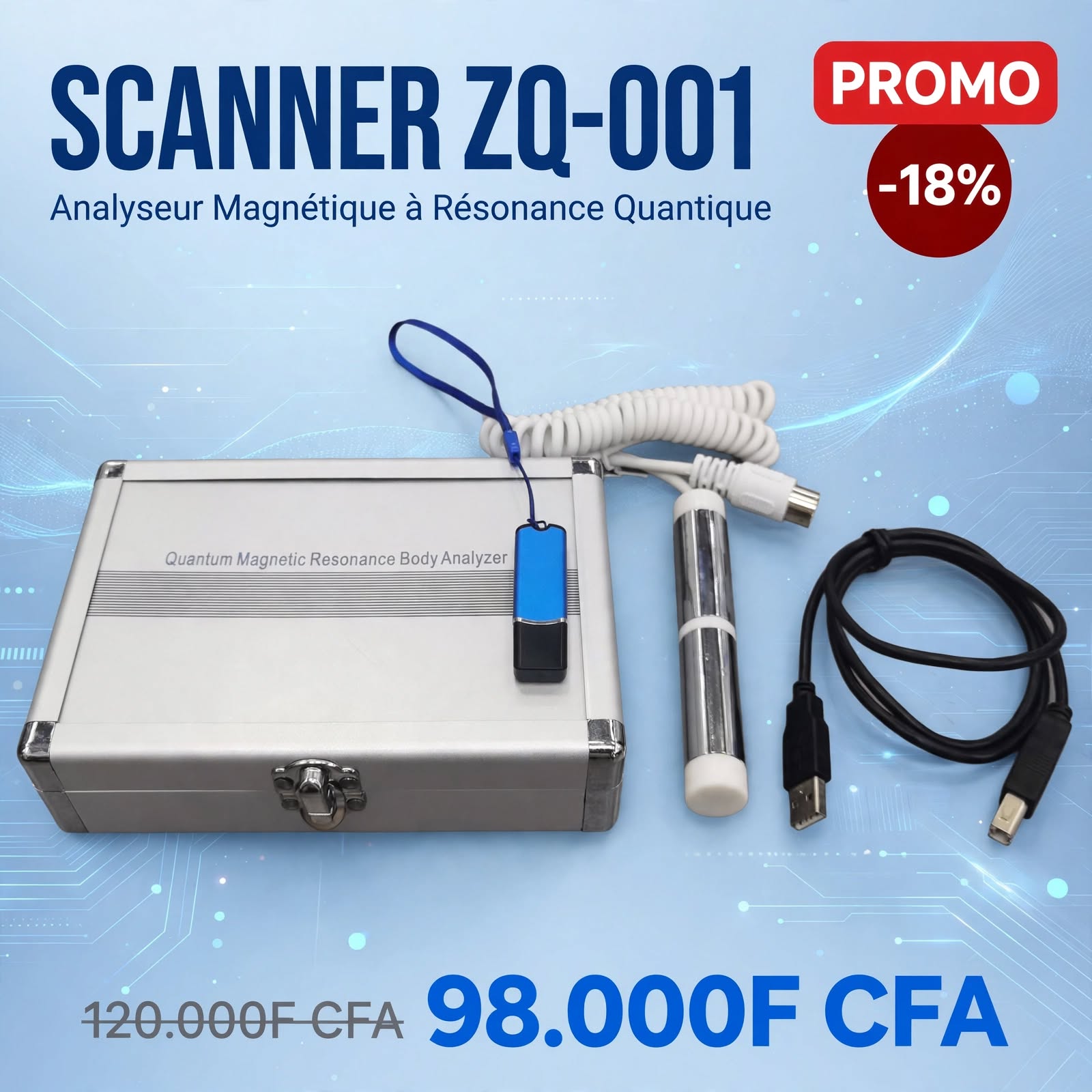 Analyseur de santé quantique ZQ-001